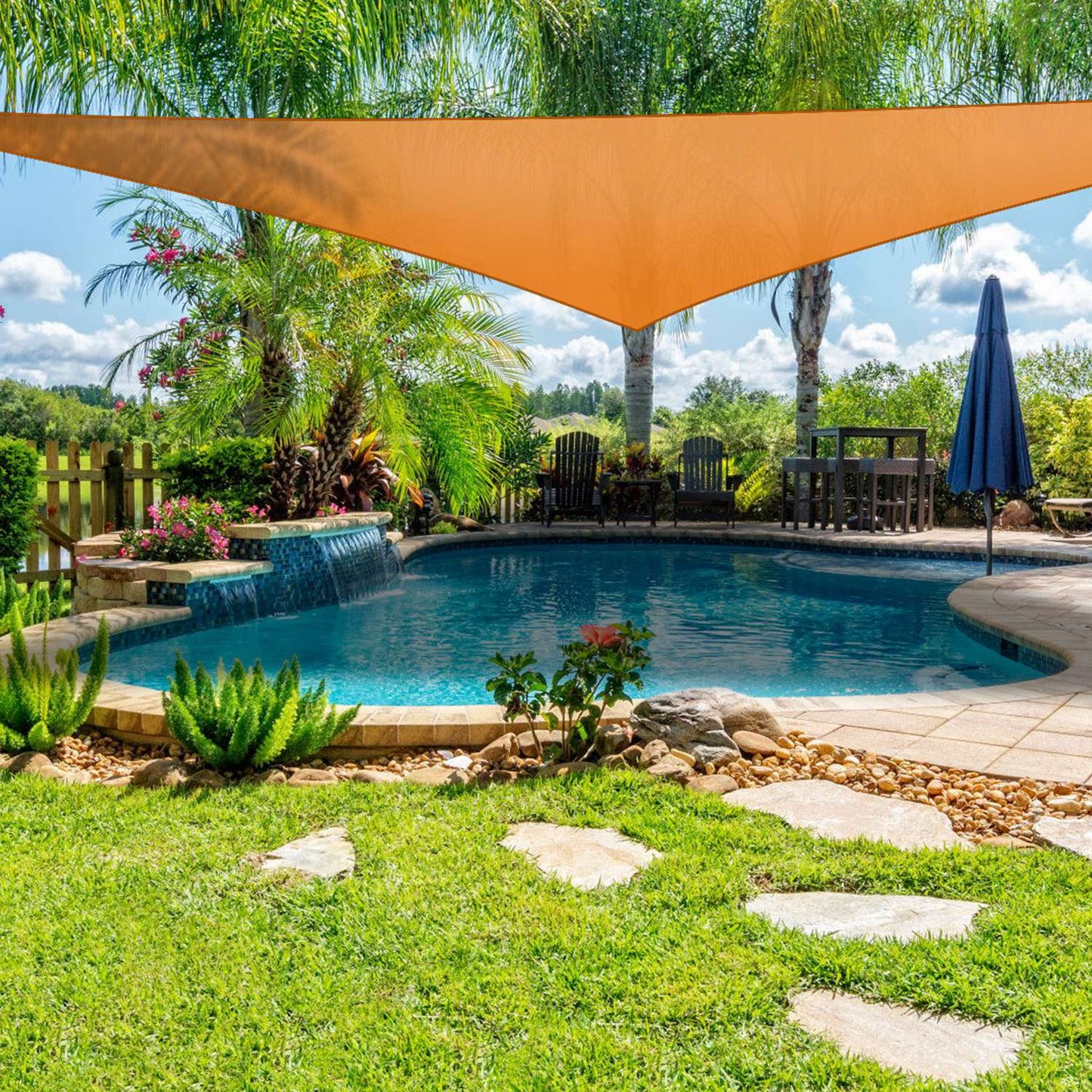 Triangle Shade Sail Canopy - Waterproof Outdoor Shelter