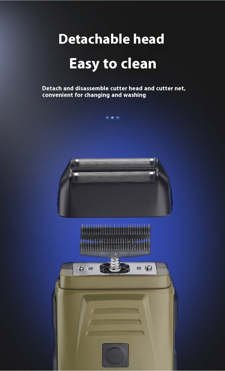 Reciprocating Electric Shaver Head - Army Green