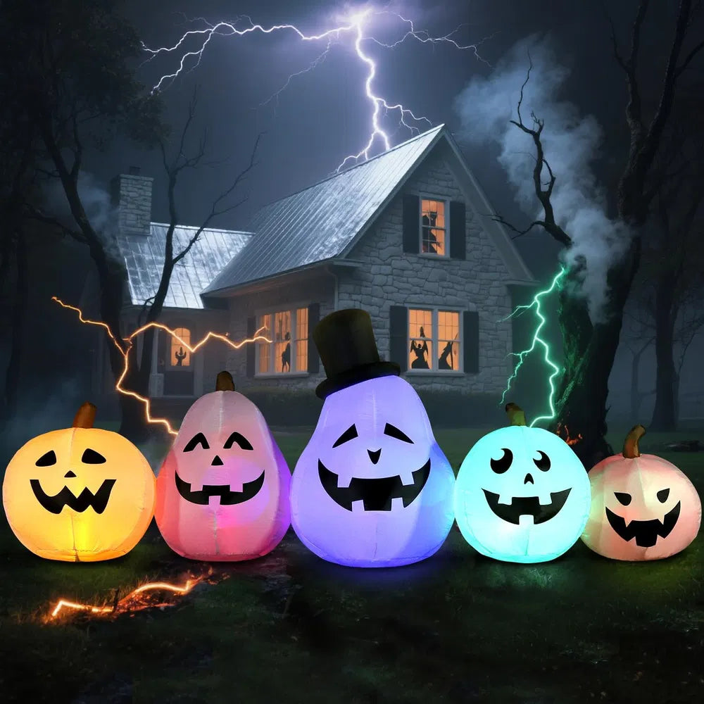 12FT Halloween Inflatable Ghost Decoration with LED Light
