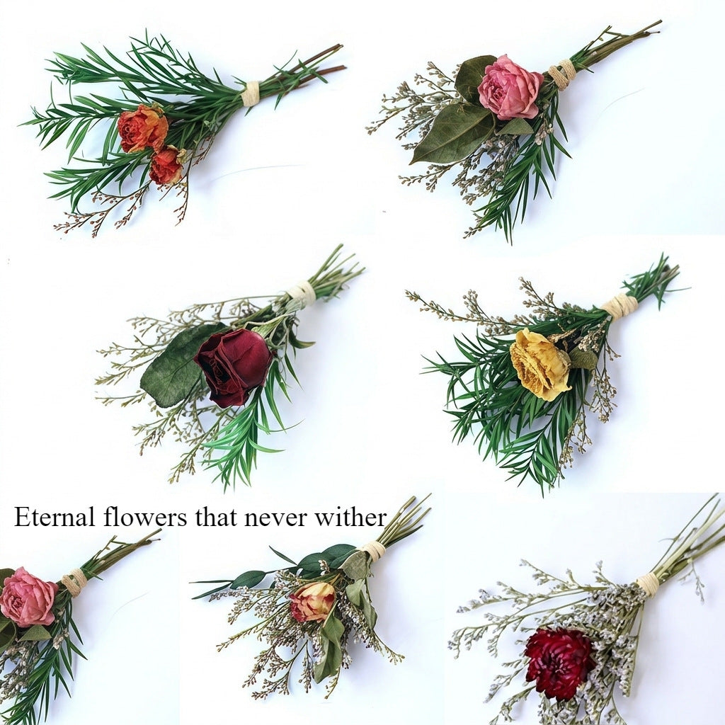 Mini Dried Flower Bouquet Gift for Home Decor and Crafts - Assorted Styles 1-20pcs