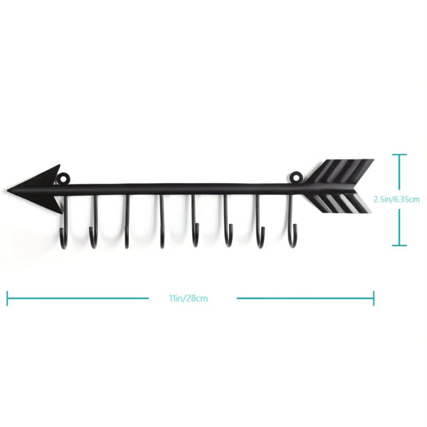 Modern Bow and Arrow Wall Hooks - Space Saving Coat Rack