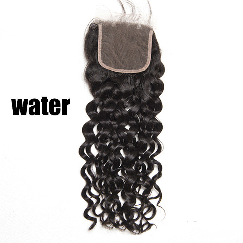 Human Hair Mesh Hair Block - Hand Woven Hair Piece for Styling & Hair Extensions