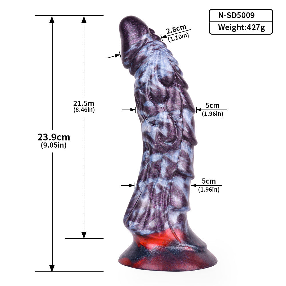 Private Enema Supplies Silicone Kit with Dragon Pattern - Adult Wellness