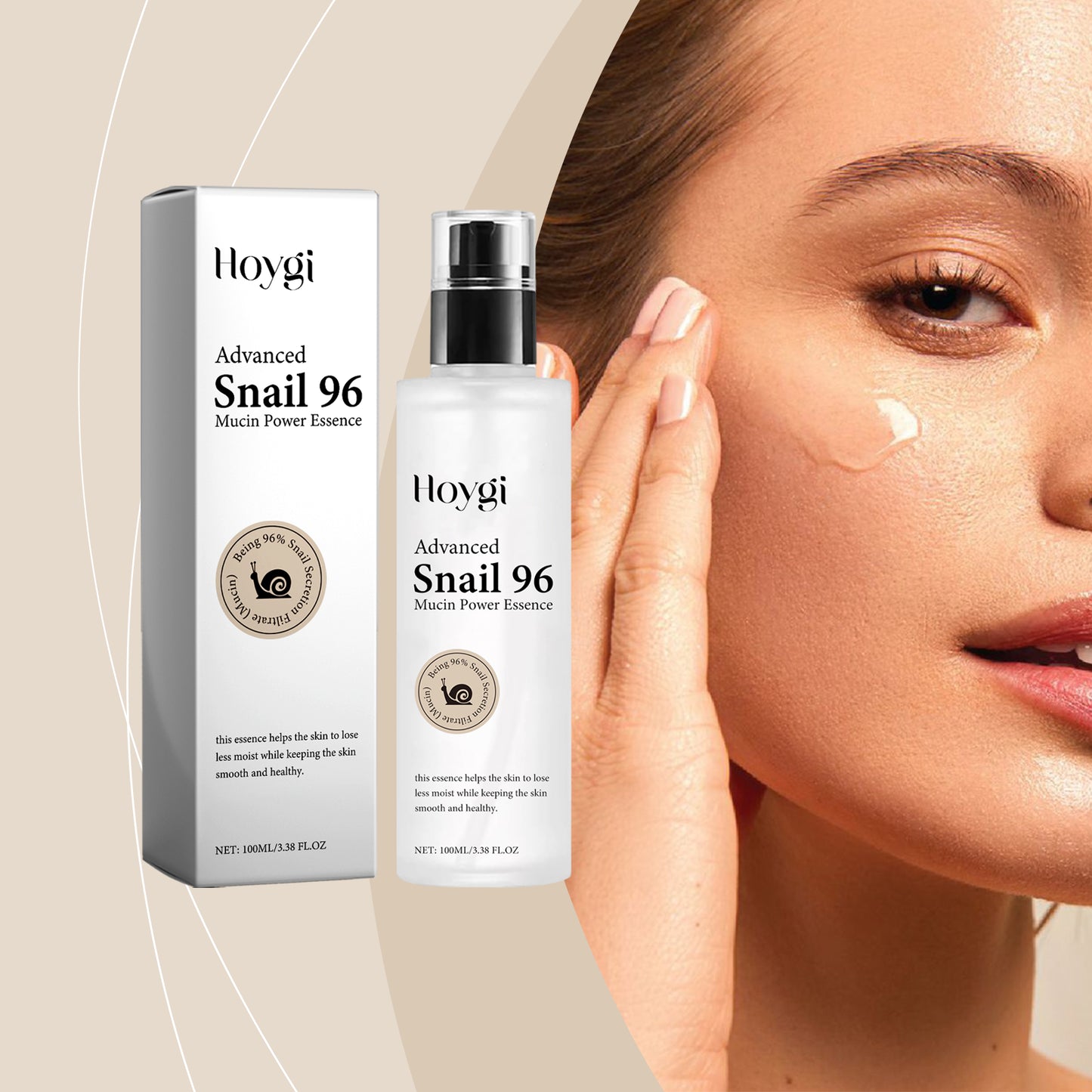 Snail Mucin Hydrating Serum with Hyaluronic Acid & Vitamin C - 100ml
