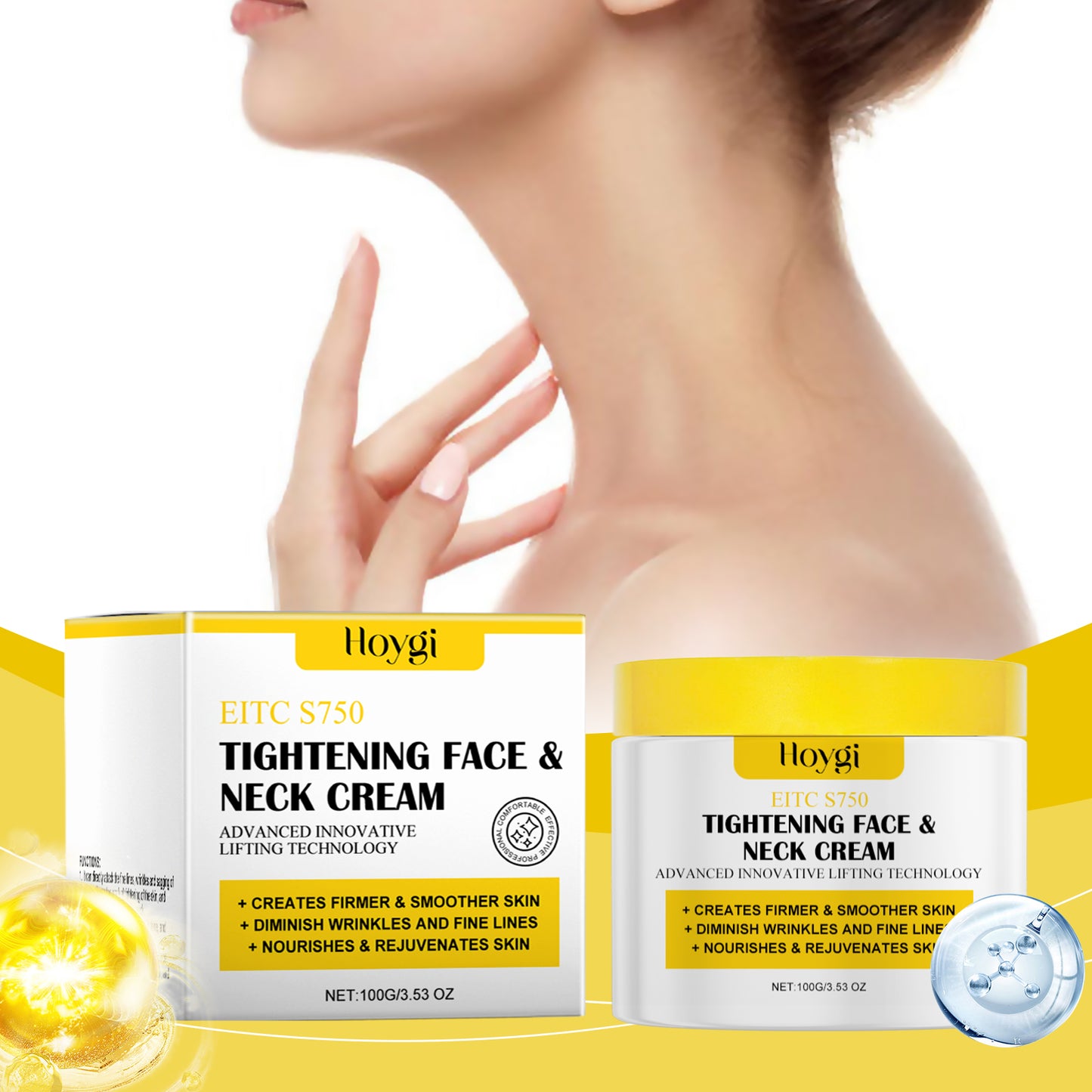 Collagen Neck & Face Firming Cream - Moisturizing Anti-Aging Skin Treatment