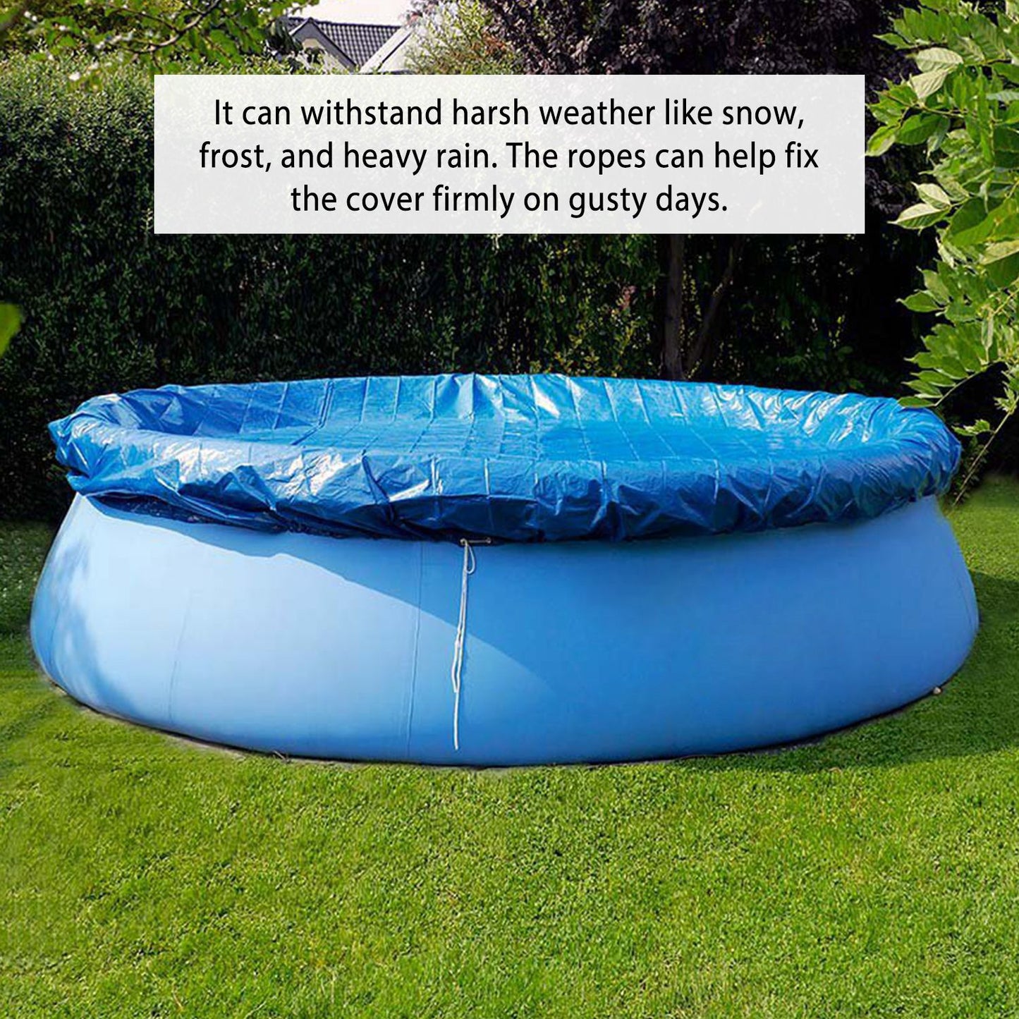Waterproof Pool Cover for Inground & Above Ground Pools - Dustproof & Heat Retaining