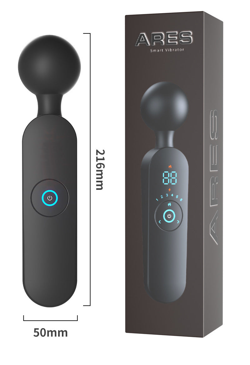 Adult Wellness Shock Toys with Variable Frequency and Heating - Black