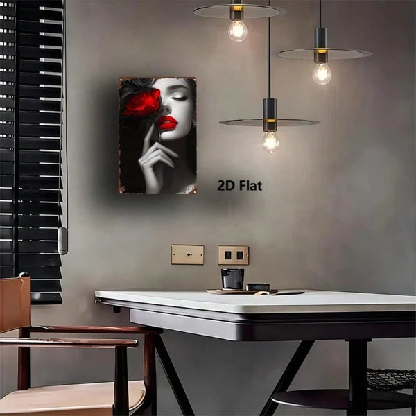 Metal Tin Wall Decoration - 20 cm x 20 cm