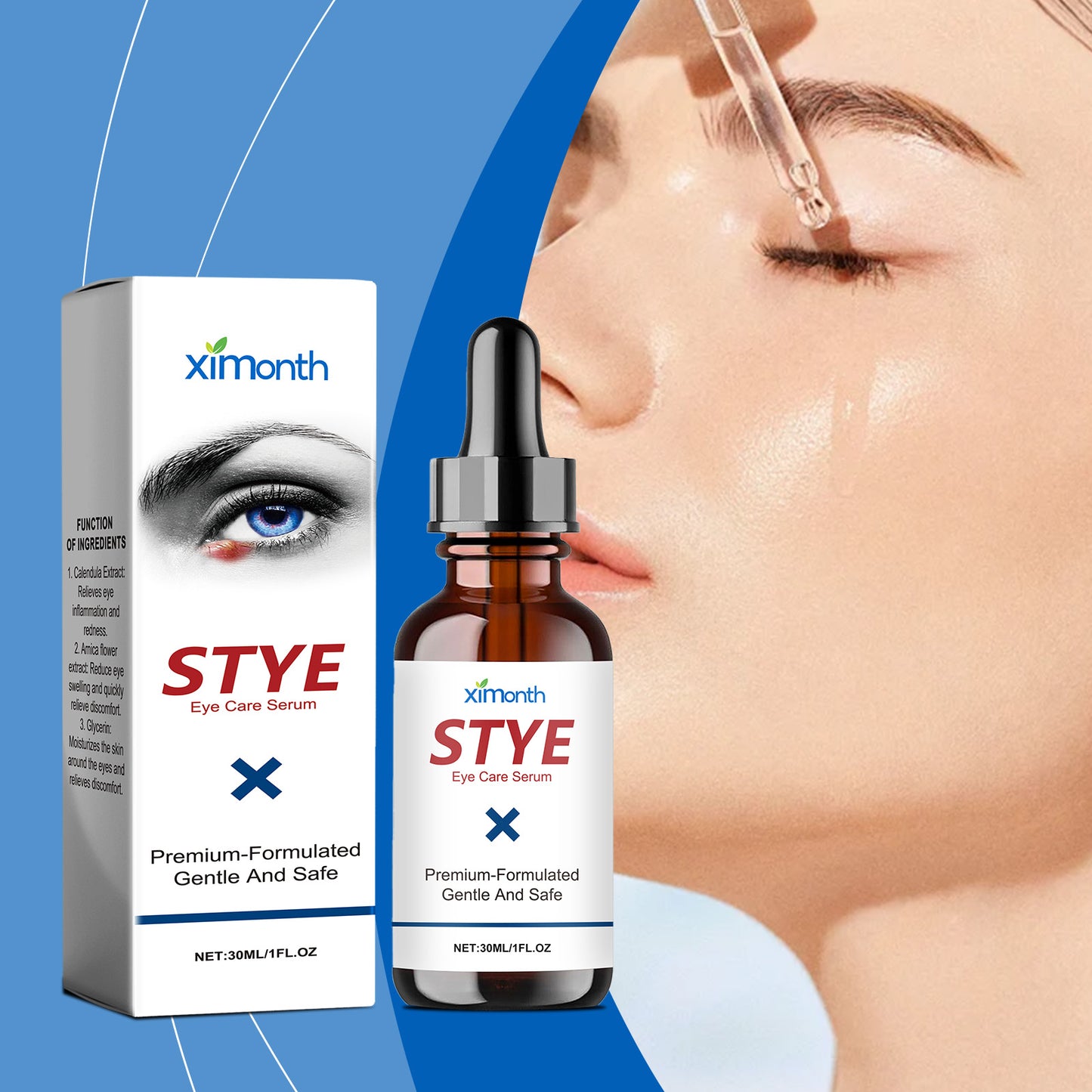 Soothing Eye Care Serum - Gentle Calendula & Arnica Relief Treatment (30ml)