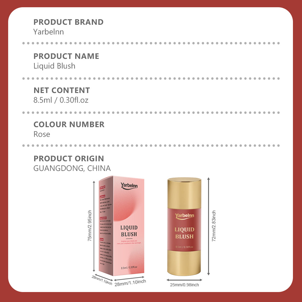 Liquid Blush Stick - Matte Waterproof Contour & Brightening Face Makeup, 8.5ml & 17ml Variants