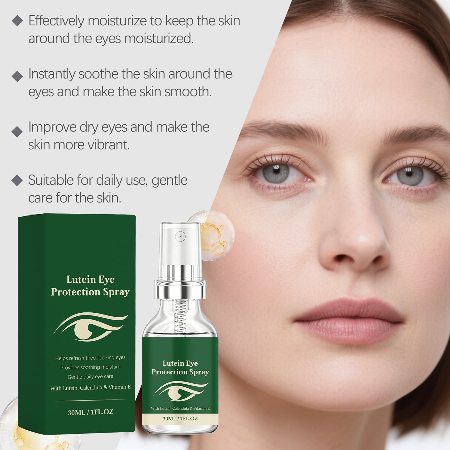 Gentle Moisturizing Eye Care Spray 30ml - Eye Hydration & Refresh