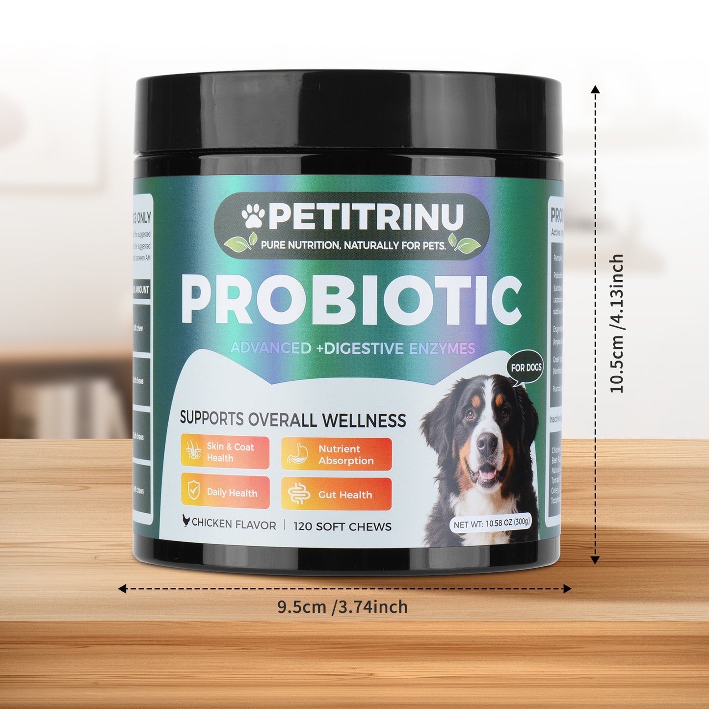 Probiotics for Dogs - Pet Digestive Supplements, 60 Capsules