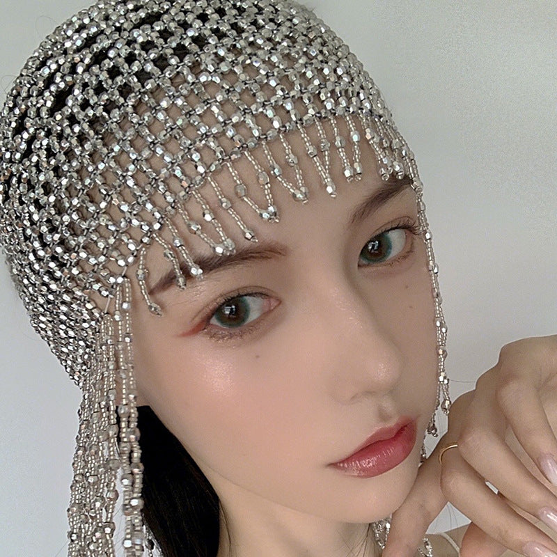 Beaded Pearl Headwear Hat Women