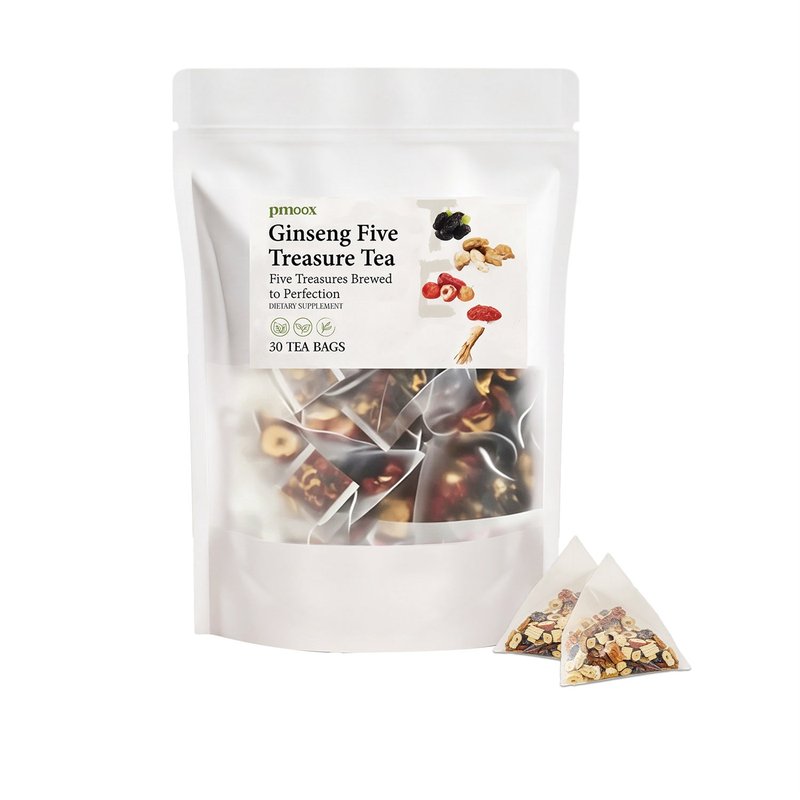 Ginseng Five Treasure Tea Bags - 30 Pack