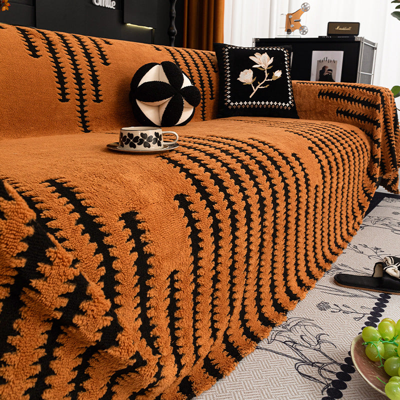 Luxury Winter Sofa Cover - Soft Fleece Dust Protector for 180x180cm & 180x380cm Sofas