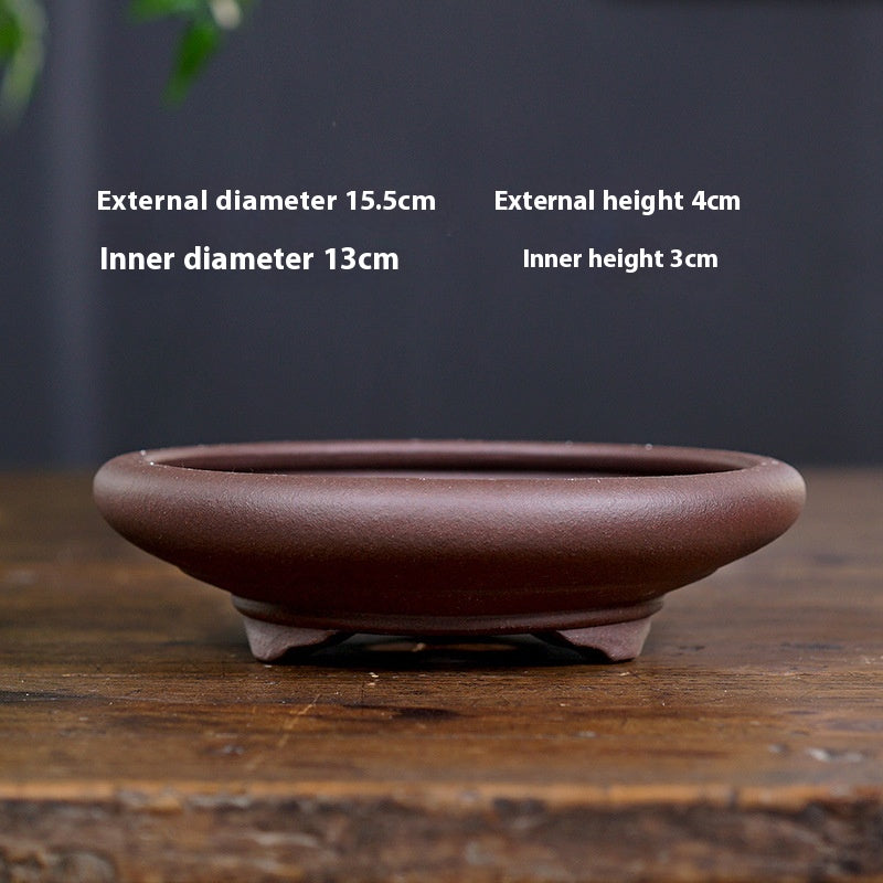 Breathable Ceramic Flower Pot for Home Garden Office Balcony - Multiple Colors