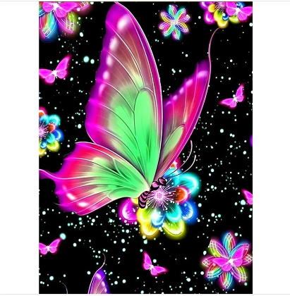 Modern Butterfly Wall Art Canvas Painting 30x40cm - Abstract Home Decor