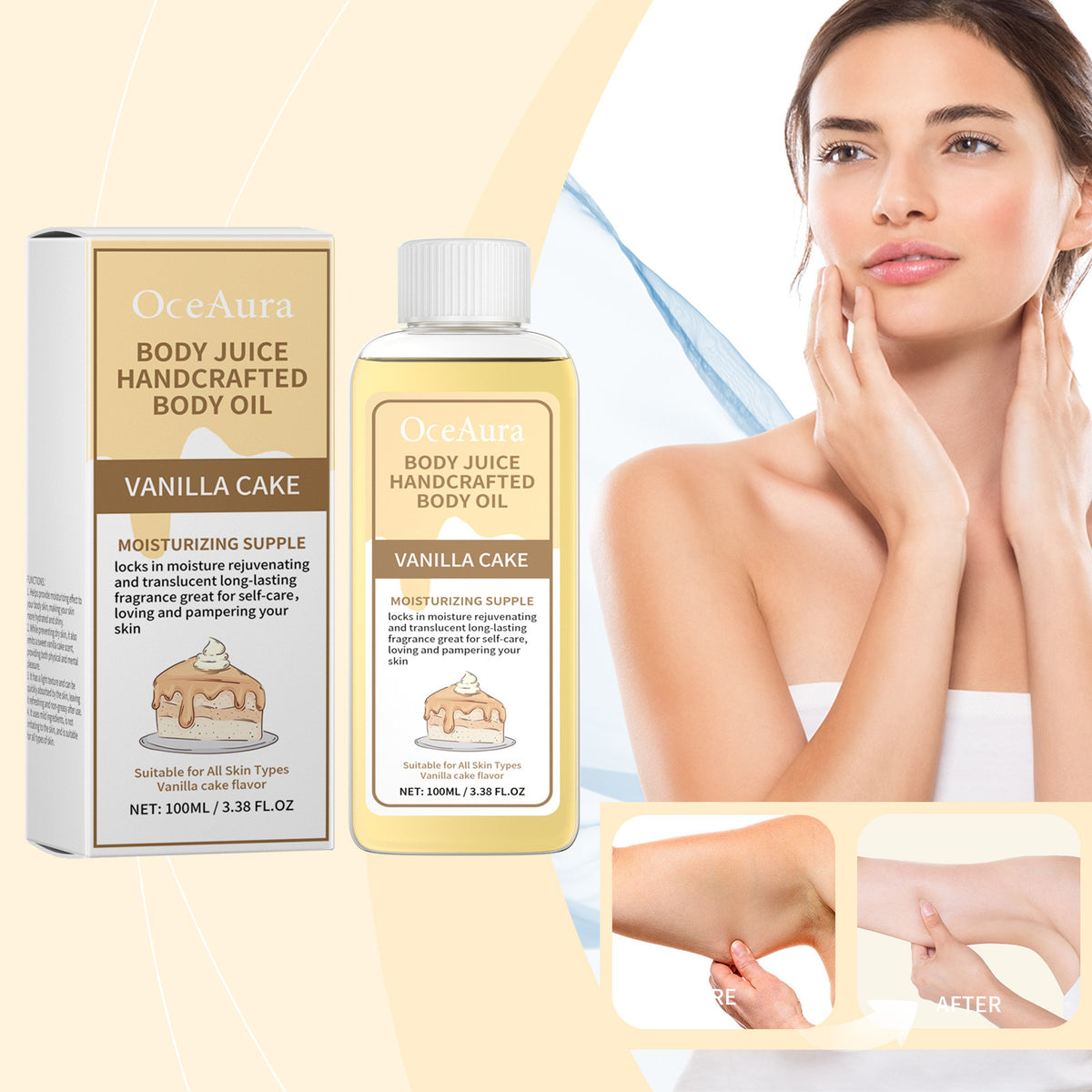Aromatic Moisturizing Gentle Dry Skin Treatment Oil