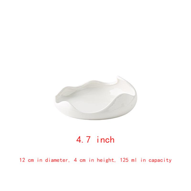 Dish Corrugated Roast Duck Shaped Plate - Porcelain, Multiple Sizes