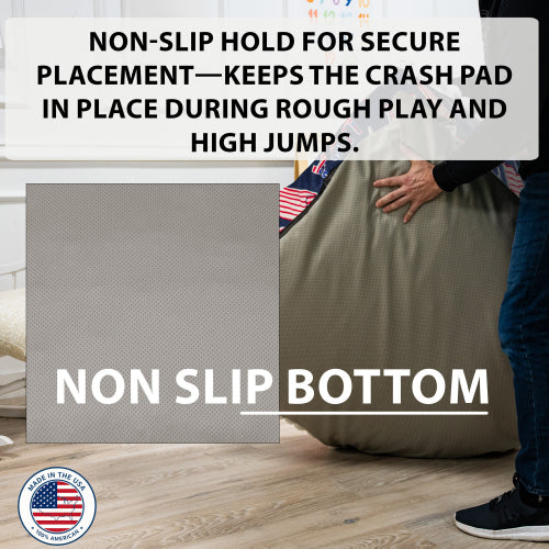 Sensory Crash Pad for Kids & Adults - Removable, Washable, Foam Blocks, Non-Slip, 60" x 60"