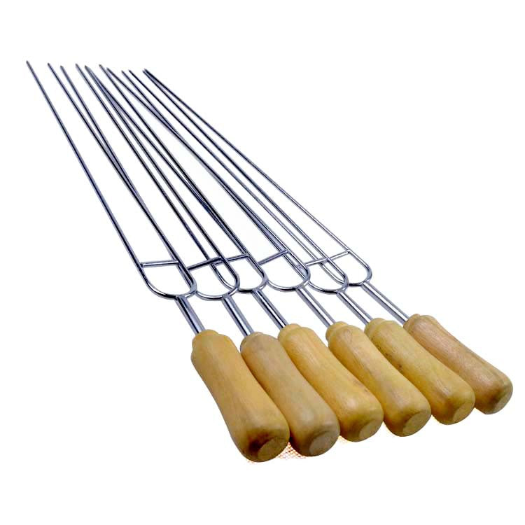 Stainless Steel Barbecue Skewers - Heat-Resistant 39cm