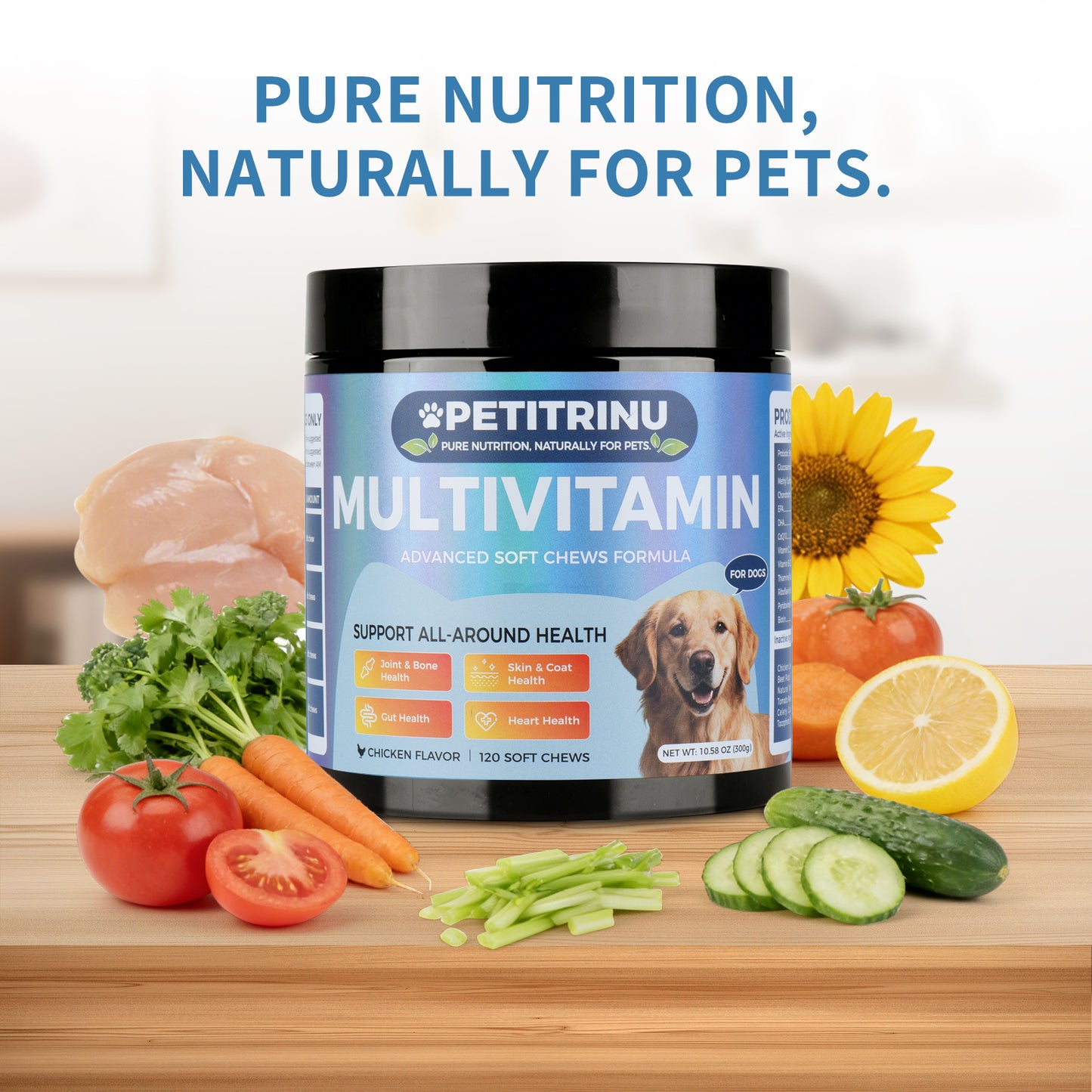 Multivitamins for Dogs - Pet Snacks for Health & Vitality
