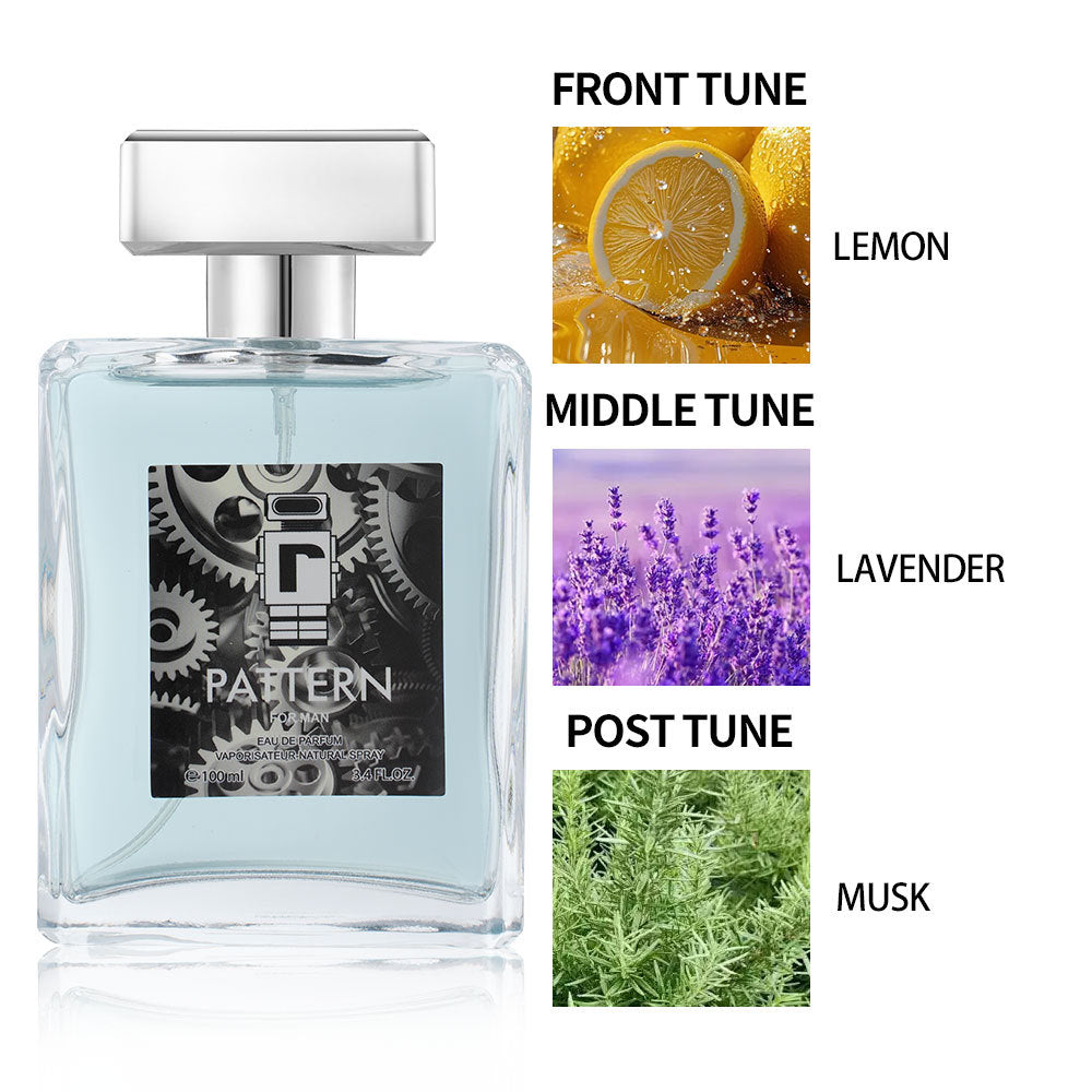 Men's Aromatic Woody Lavender Cologne - 100ml Long-Lasting Fragrance