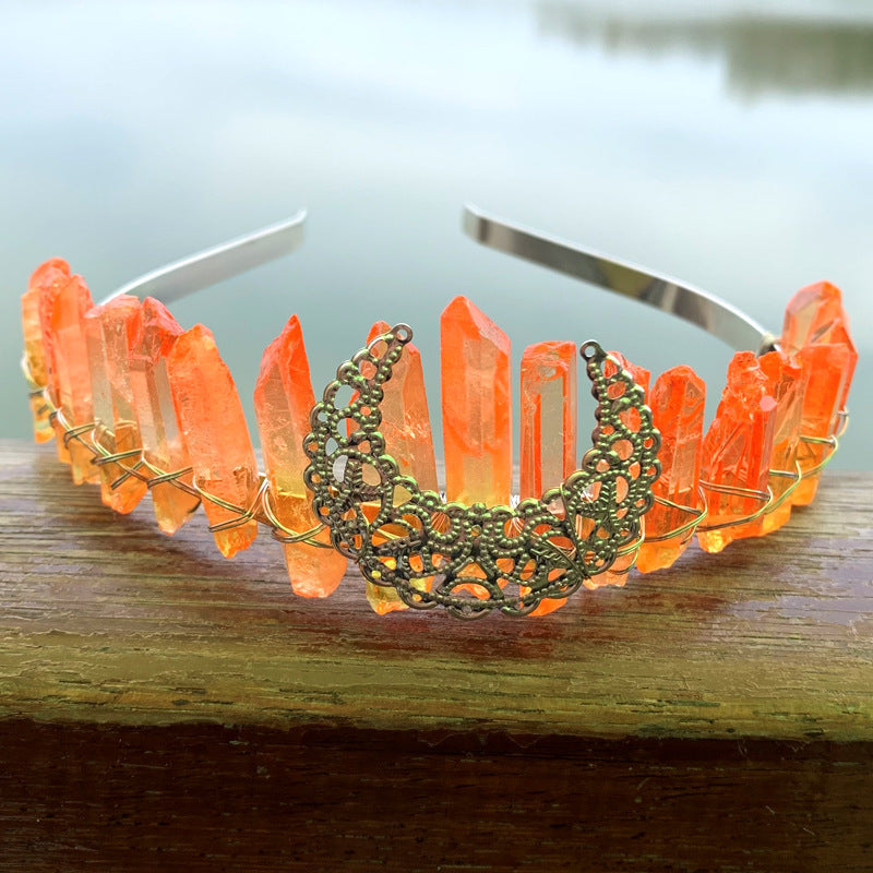 Crystal Rainbow Crown Hair Band