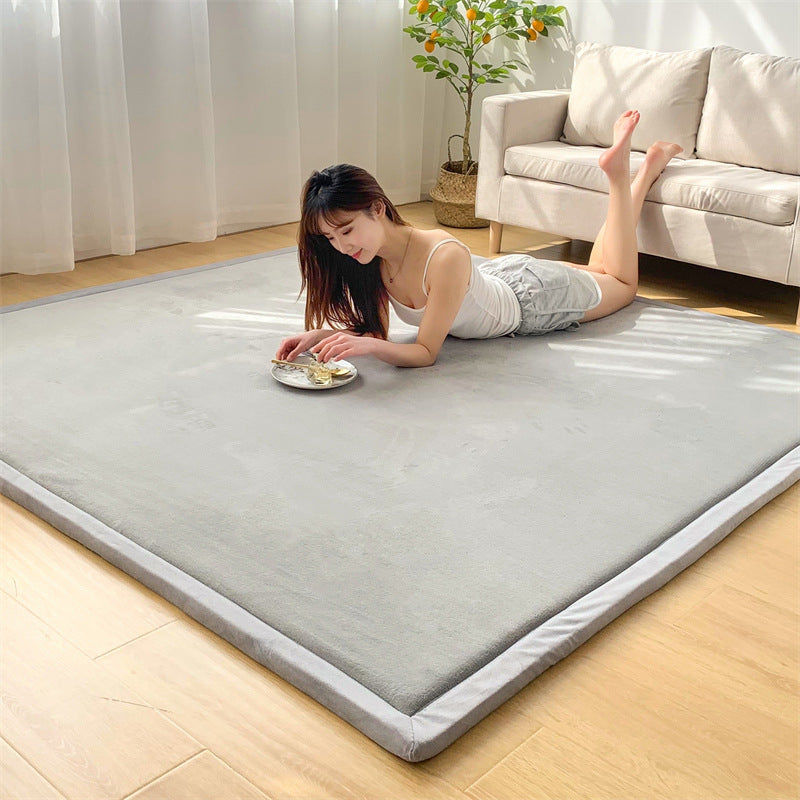 Children's Thick Coral Fleece Rug - Soft Playroom Carpet for Kids