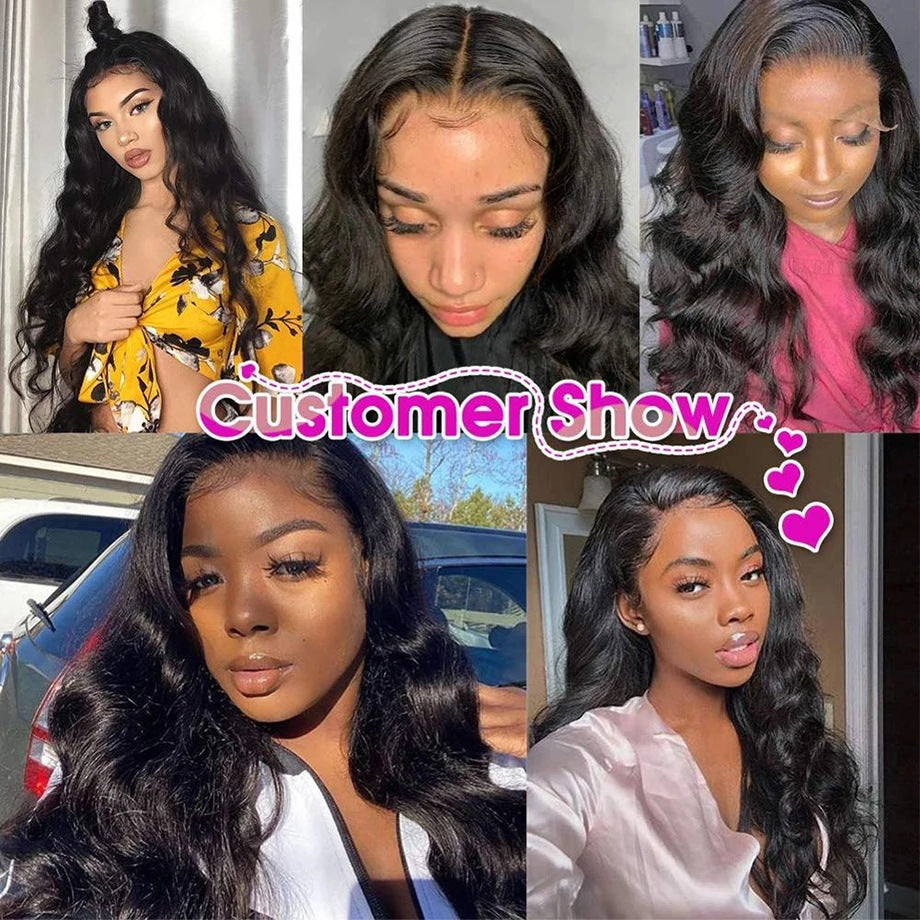 Black Front Lace Wig - Multiple Sizes