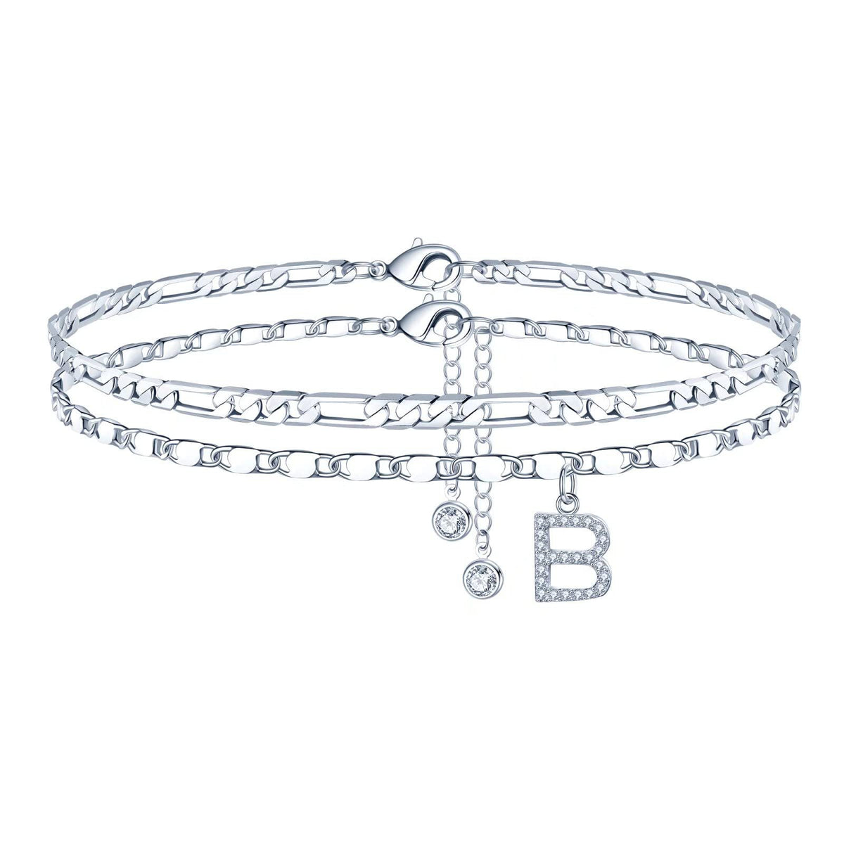 Simple Fashion Bead Double-circle Anklet