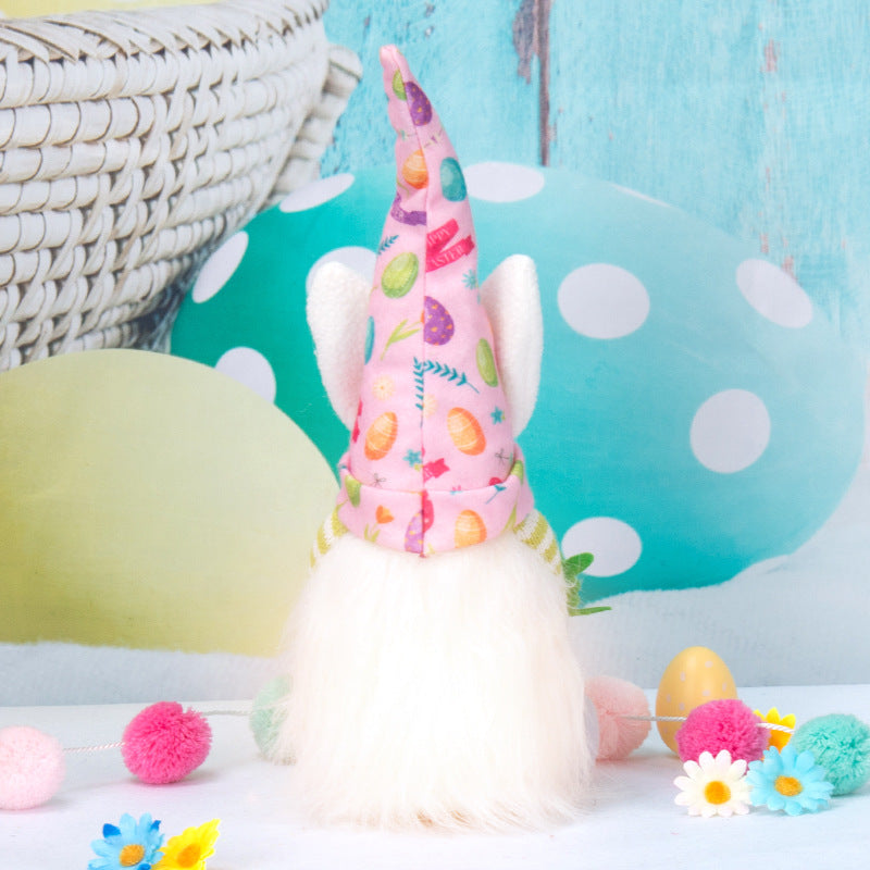 Easter Bunny Faceless Doll Decoration Small Gift for Holiday Festive Decor