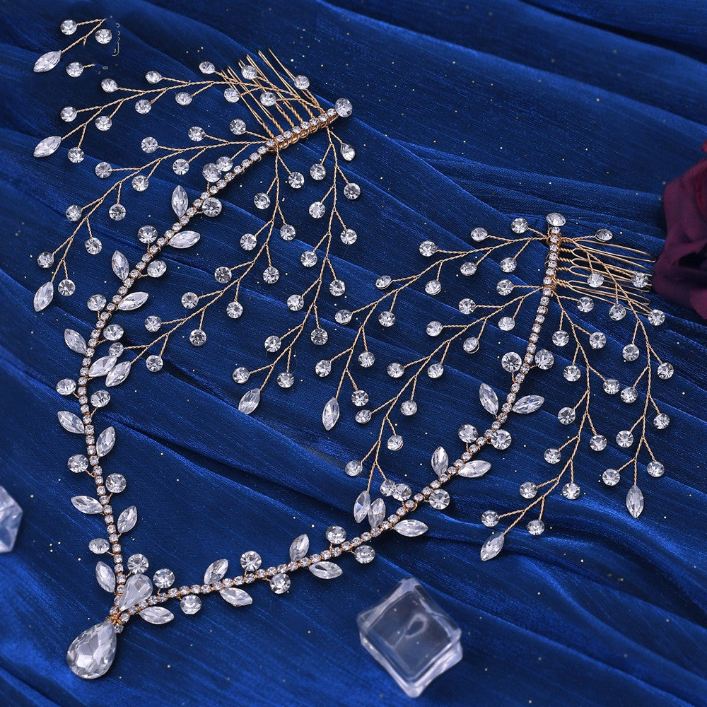 Bridal Tiara Rhinestone Wedding Hair Accessory