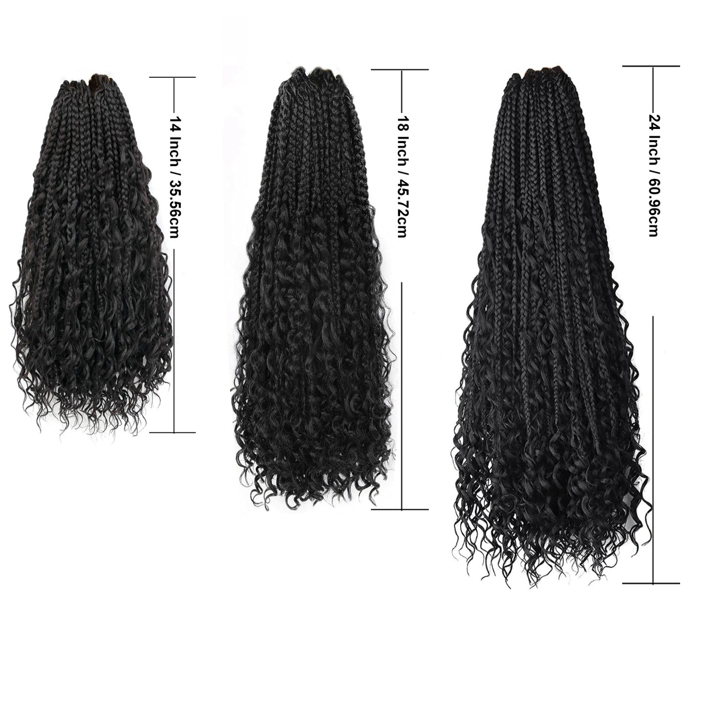 African Braiding Crochet Hair - Three-Strand Synthetic Hair Extensions