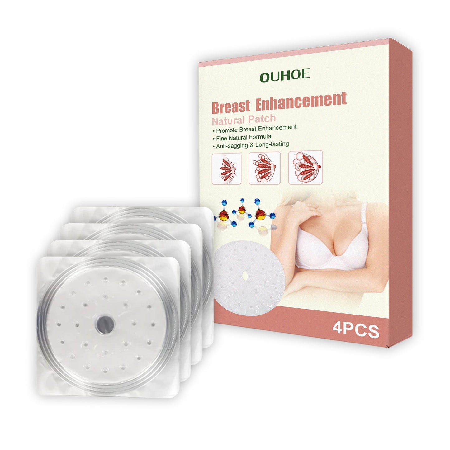 Breast Firming Patches - Anti-Sagging Breast Lifting Treatment - 4 Pack