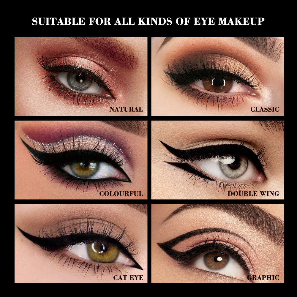 Waterproof Long-Lasting Black Eyeliner - No Smudging, Sweat-Proof Makeup