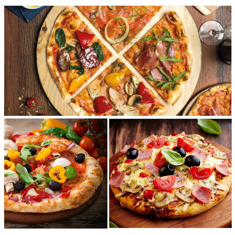 Foldable Stainless Steel Pizza Shovel with Wooden Handle - Baking & Pizza Tools