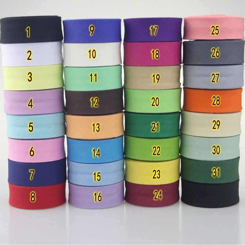 Hand-Patched Cotton Bias Tape for Sewing & Crafting - 20mm Wide