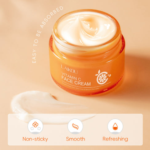 Vitamin C Face Cream Moisturizer for Skin Brightening - 50g Orange