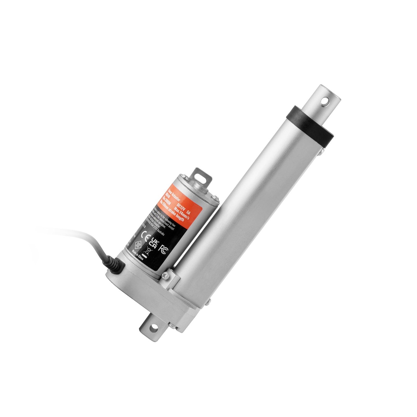 12V High Load 4-Inch Linear Actuator with Mounting Bracket, IP54 Protection, 330lbs