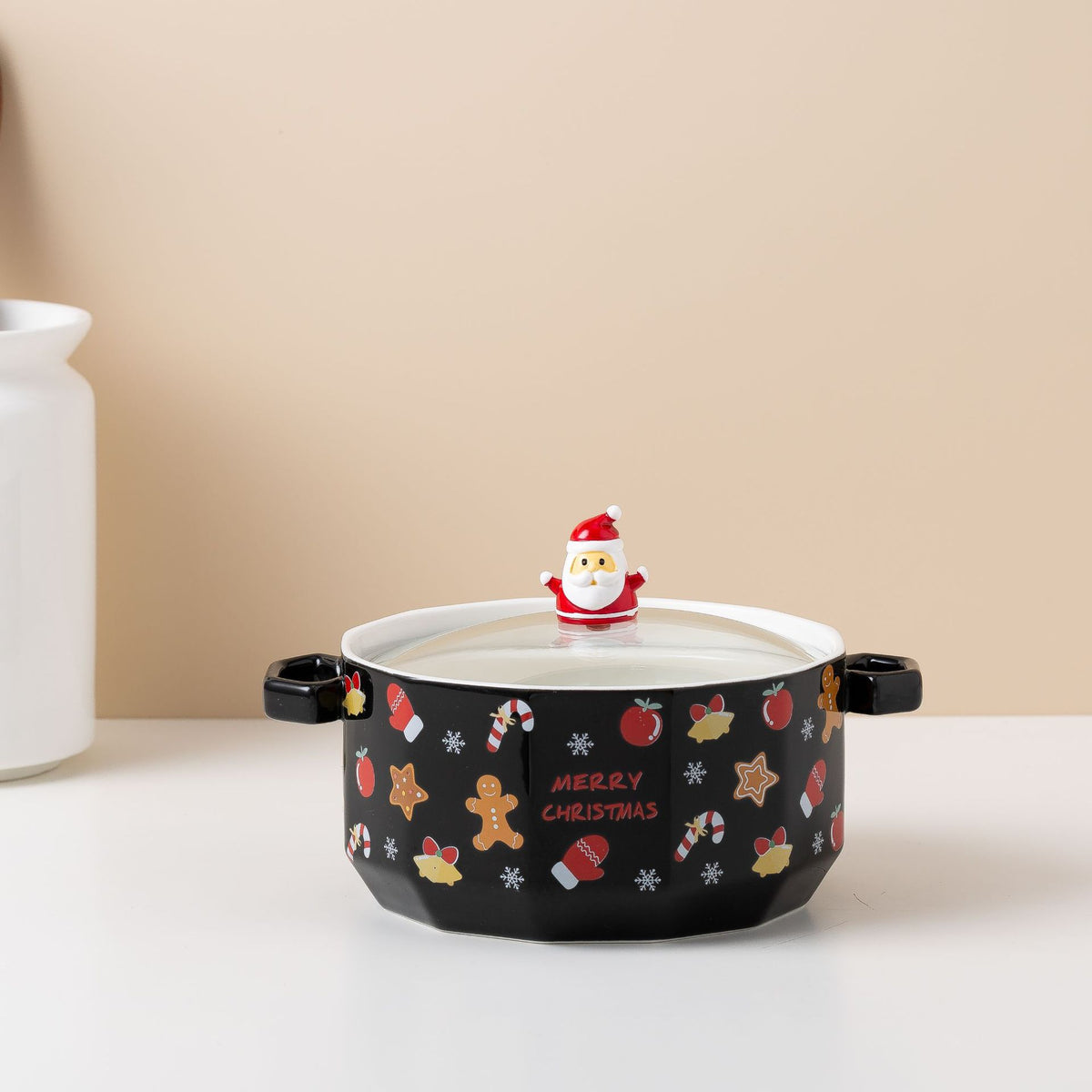 Creative Ceramic Rice Bowl with Cartoon Design - Salad & Dining