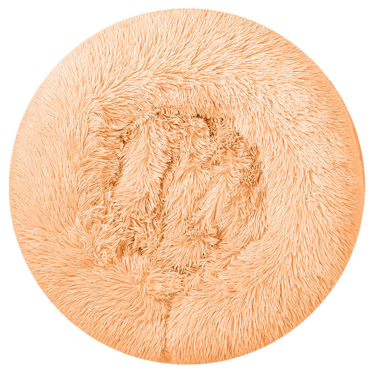 Soft Warm Plush Dog & Cat Bed with Supportive Rim and Non-Slip Bottom