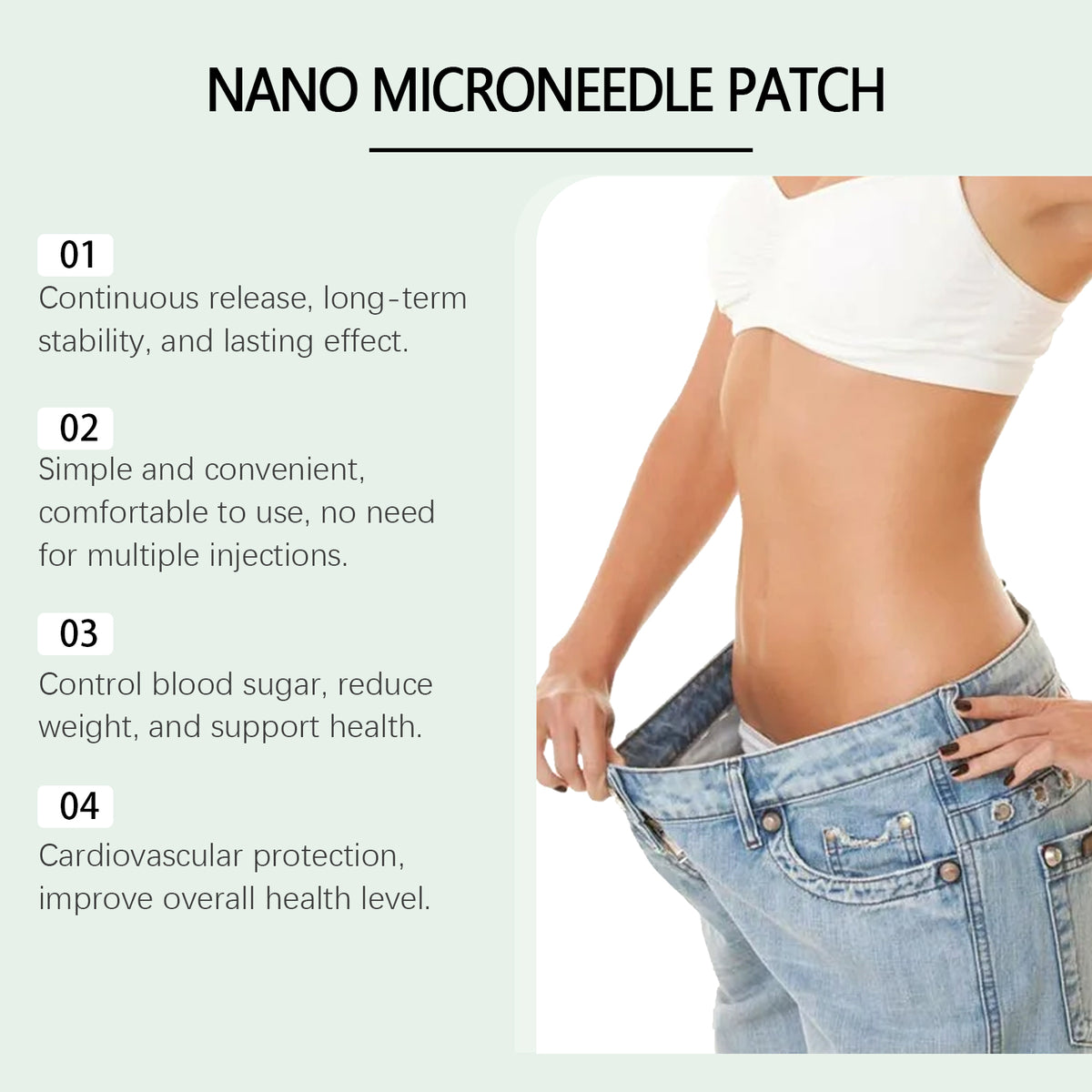 Body Care Tightening Microneedle Patch - 4pcs Firming Skin Stickers