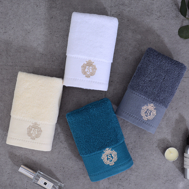 Thickened Cotton Absorbent Household Towels - Multi-Color, 34x74cm