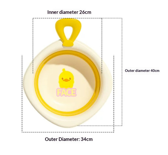 Temperature-Sensing Baby Bathtub with Foldable Design for Children 0-8 Years