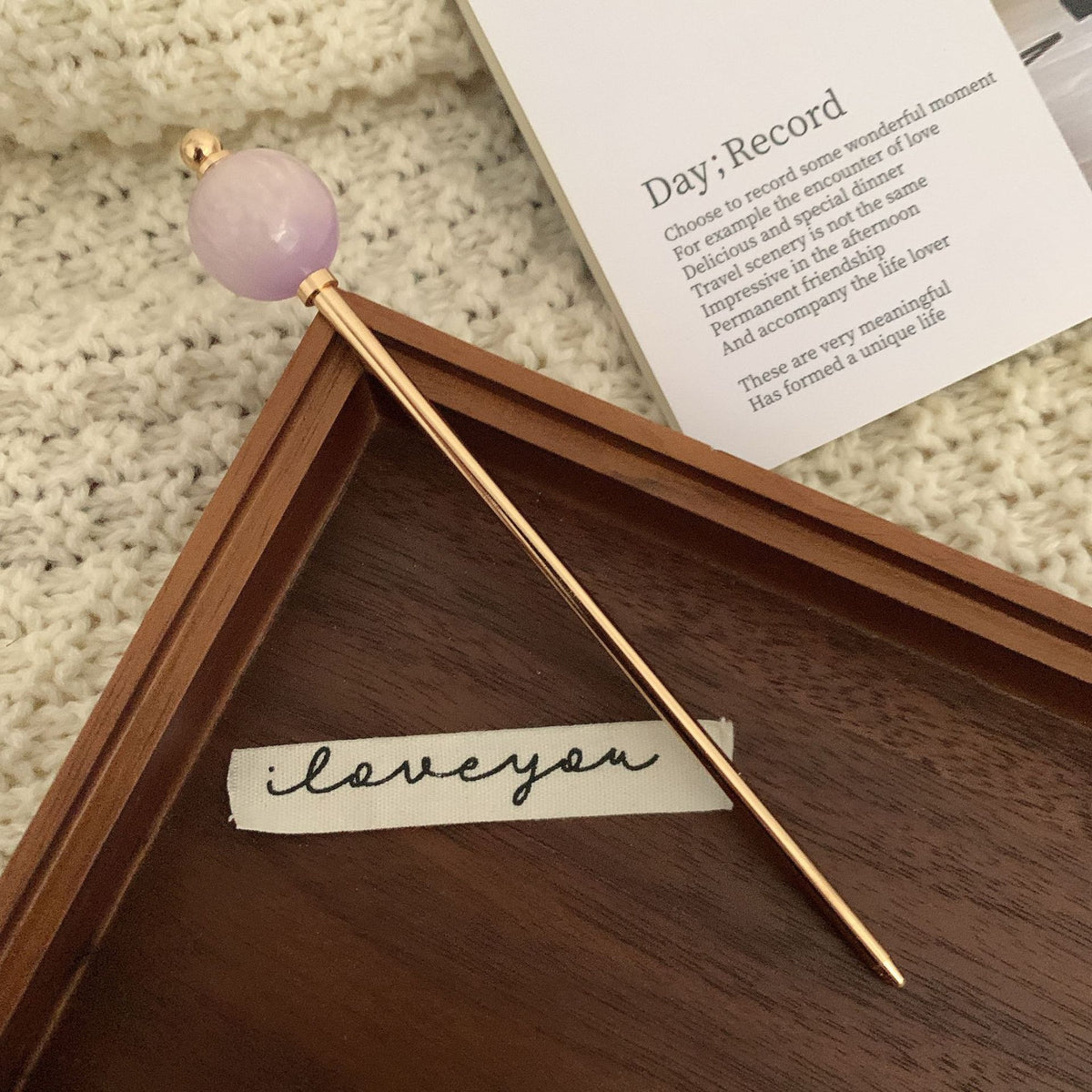 Metal Ball Hairpin for Updo & Bun Styling