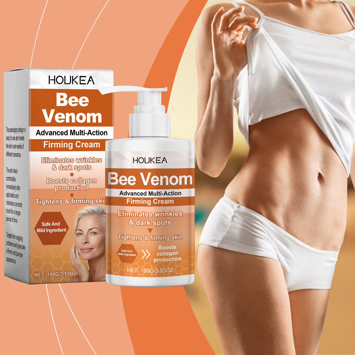 HOUKEA Skin Tightening Cream Mild Ingredients Care Moisturizing