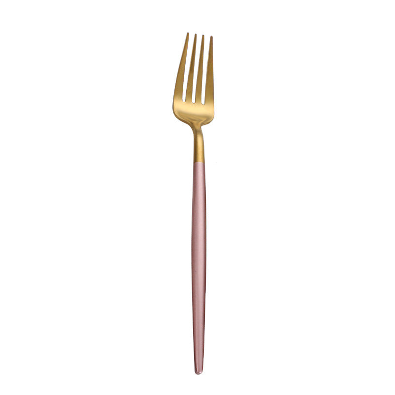 Pink and Gold Fork - Stylish Kitchen Utensil