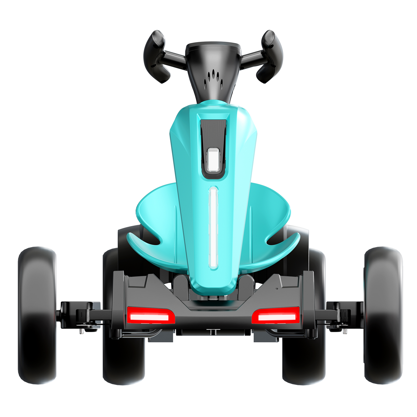 12V Electric Kids Pedal Go Kart with Adjustable Seat - Light Blue