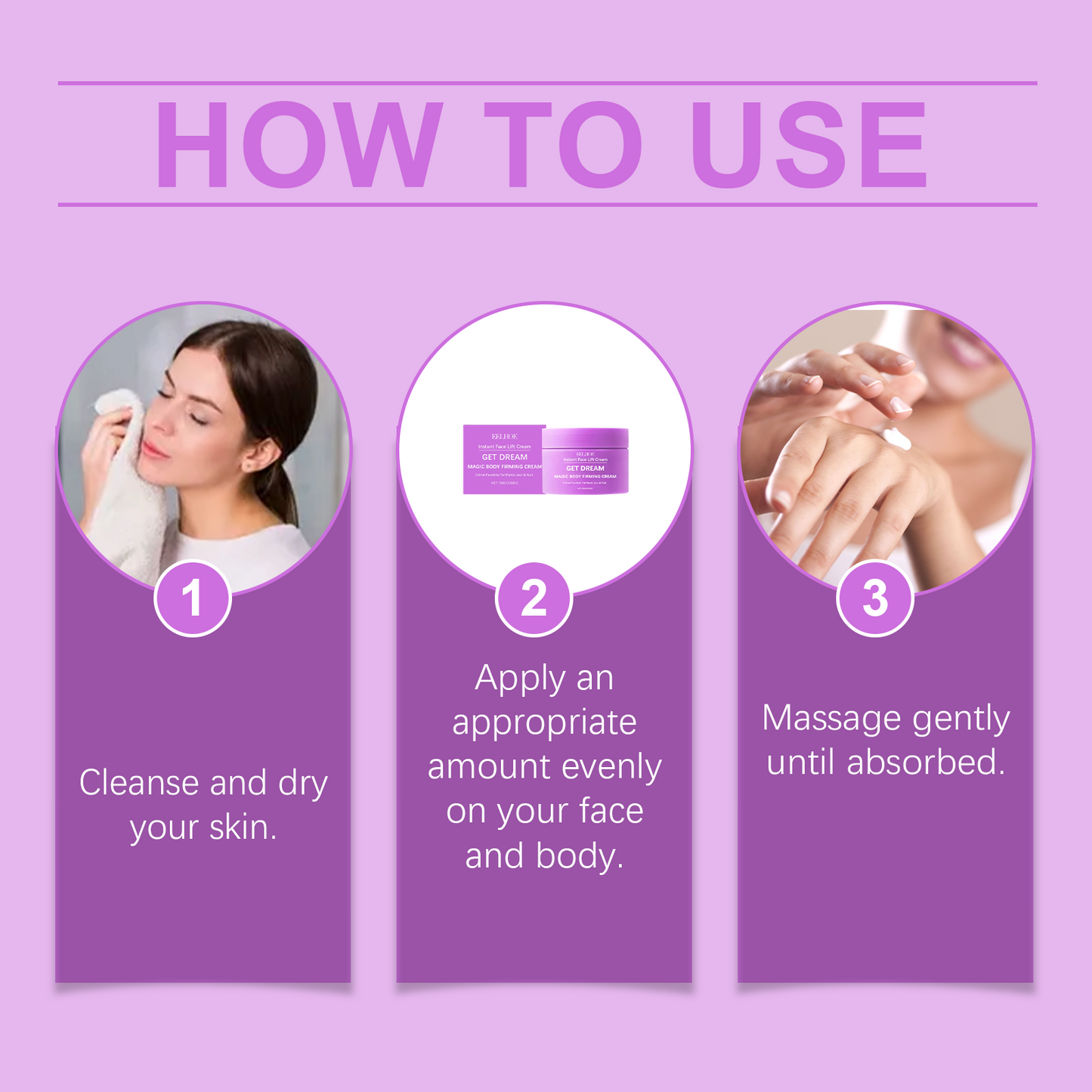 Nourishing Body & Face Cream with Hyaluronic Acid & Vitamin E - 100g